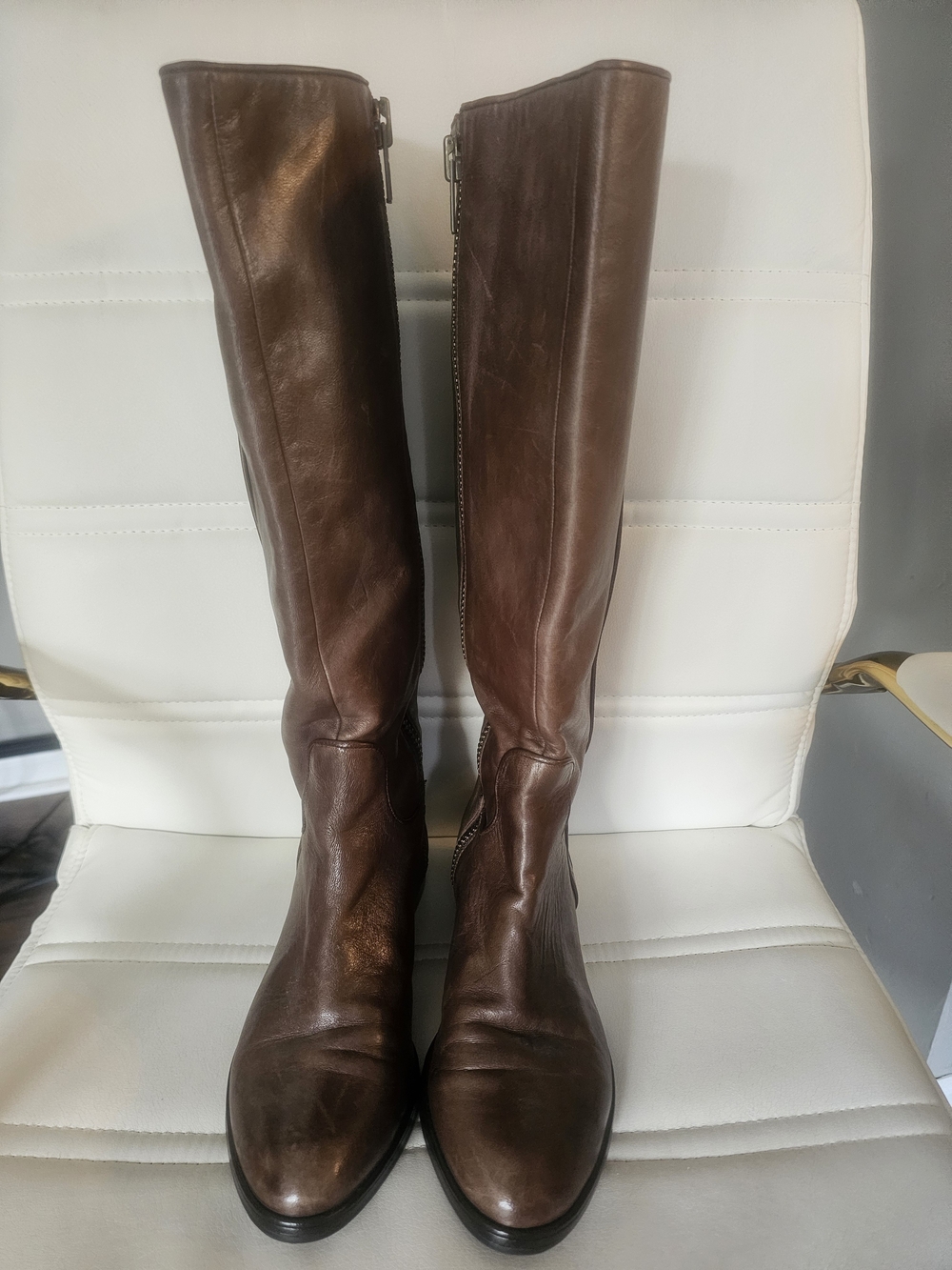 Coach Brown Leather Knee-High Boots